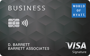 Chase World of Hyatt Business card art