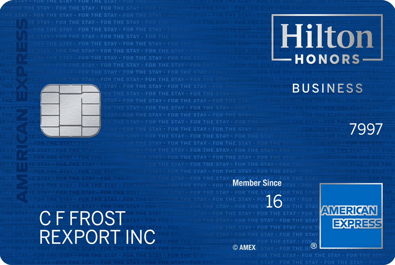 American Express Hilton Honors Business card art