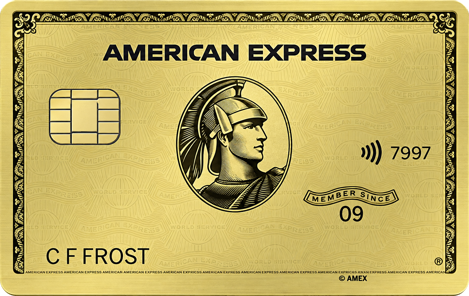 American Express Gold card art