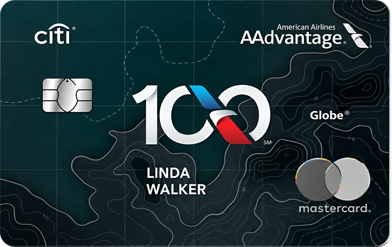 Citi AAdvantage Globe Mastercard card art